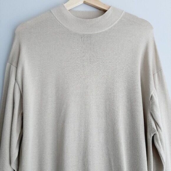 BARACUTA Silk Cotton Blend Fine Knit Sweater Pullover Top Sz L - Picture 3 of 9